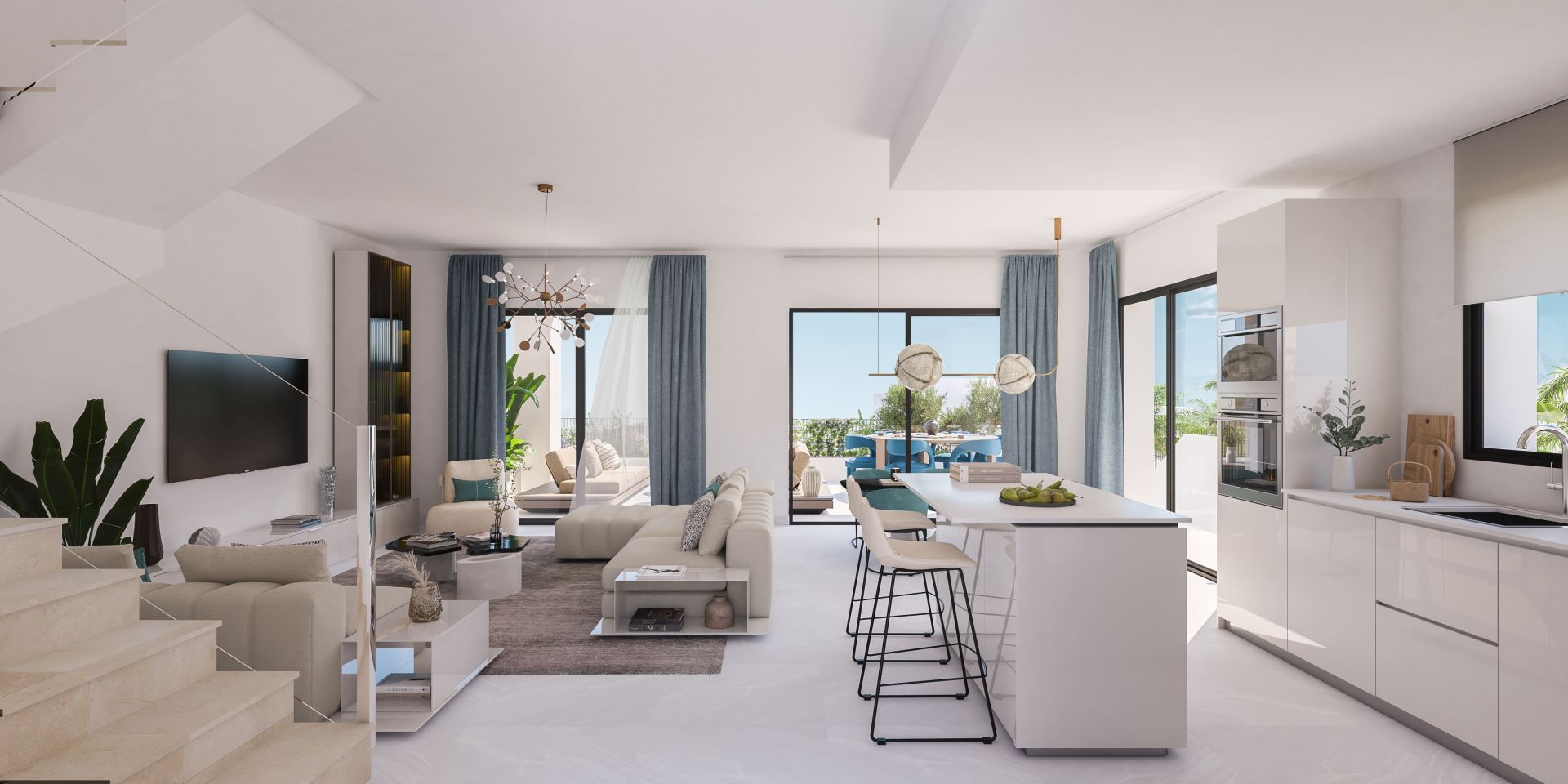 Apron Estepona – vile moderne în Estepona Golf, Costa del Sol